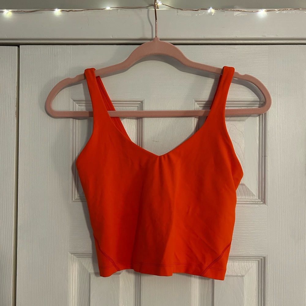 lululemon align tank top in burnt orange!!